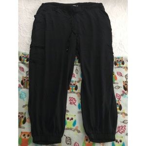 JustFab Linen Cargo Joggers